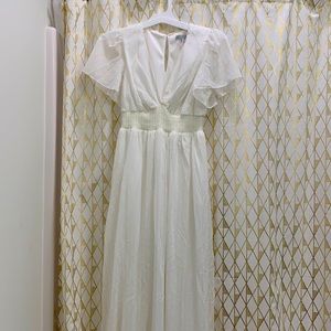 White floor-length Baltic Born gown